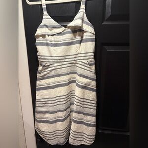 Francescas Striped mini dress light pink